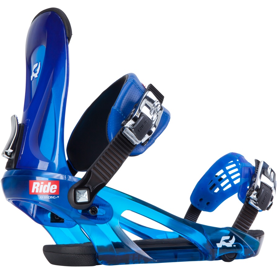 Ride KX Snowboard Bindings, XL, Blue, 2014